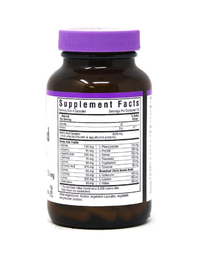 Комплекс Аминокислот 750 мг, Amino Acid, Bluebonnet Nutrition, 60 вегетарианских капсул