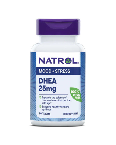 Дегідроепіандростерон, 25 мг, DHEA, Natrol, 90 таблеток