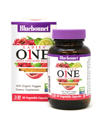 Женские Мультивитамины, Ladies' One, Bluebonnet Nutrition, 30 растительных капсул