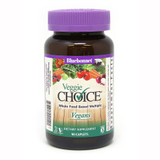 Мультивитамины для Вегетарианцев, Veggie Choice, Bluebonnet Nutrition, 90 каплет