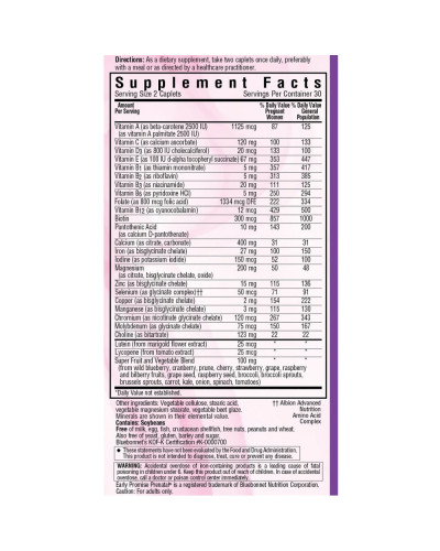 Легкие Витамины, Early Promise Prenatal, Bluebonnet Nutrition, 60 капсул