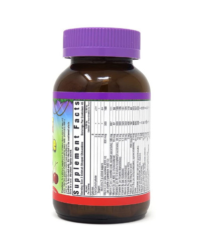 Мультивитамины для Детей, Вкус Вишни, Rainforest Animalz, Bluebonnet Nutrition, 90 жевательных конфет