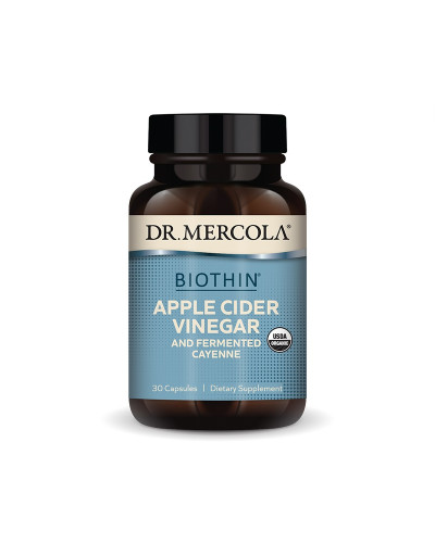 Органічний ферментований Яблучний оцет і Кайенский перець, Organic Fermented Apple Cider Vinegar and Cayenne, Dr. Mercola, 30 капсул