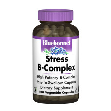 Стресс В-Комплекс 100, Bluebonnet Nutrition, 100 гелевых капсул