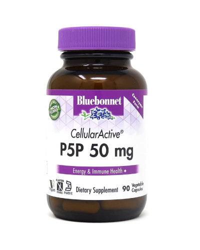 P-5-P (піридоксальфосфат) 50мг, Bluebonnet Nutrition, 90 вегетаріанських капсул