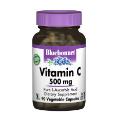 Витамин С 500мг, Bluebonnet Nutrition, 90 вегетарианских капсул