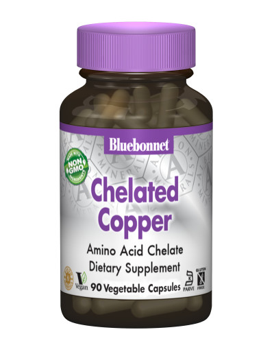 Хелатная Медь, Albion, Bluebonnet Nutrition, 90 гелевых капсул