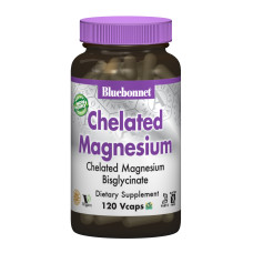 Хелатный Магний, Albion, Bluebonnet Nutrition, 120 капсул