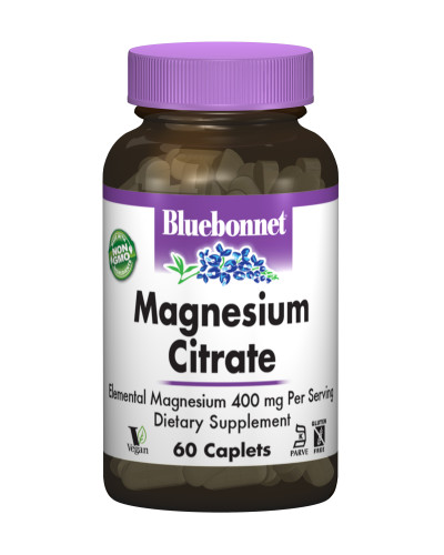 Цитрат Магнію, Bluebonnet Nutrition, 60 капсул