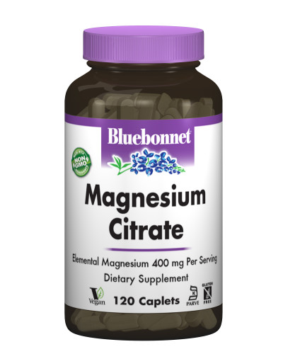 Цитрат Магнію, Bluebonnet Nutrition, 120 капсул