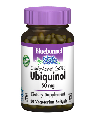 Убихинол 50мг, Cellular Active, Bluebonnet Nutrition, 30 желатиновых капсул