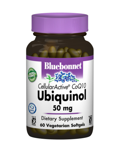 Убихинол 50мг, Cellular Active, Bluebonnet Nutrition, 60 желатиновых капсул
