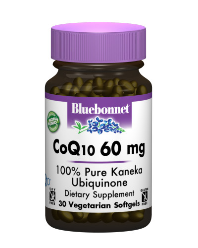 Коэнзим Q10 60мг, Bluebonnet Nutrition, 30 желатиновых капсул