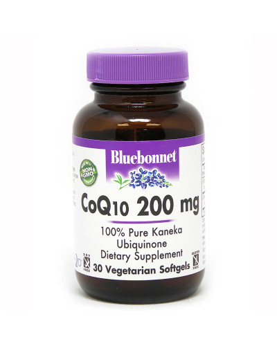 Коэнзим Q10 200мг, Bluebonnet Nutrition, 30 вегетарианских капсул