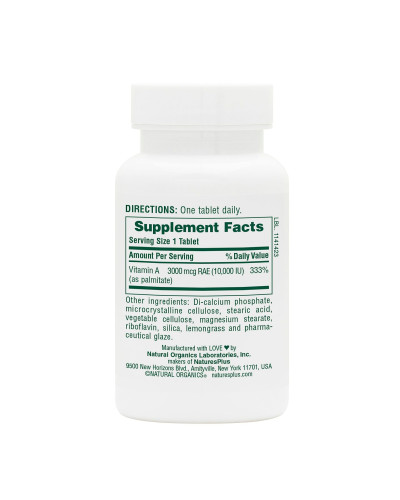 Вітамін А, Vitamin A, Natures Plus, 10,000 МЕ, 90 таблеток Вітамін А, Vitamin A, Natures Plus, 10,000 МЕ, 90 таблеток