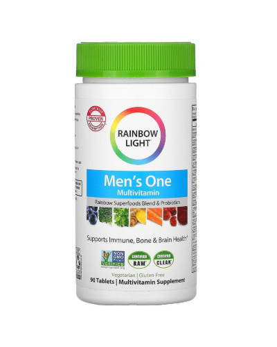 Витамины для Мужчин, Men's One, Rainbow Light, 90 таблеток
