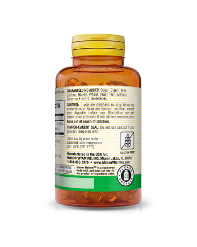 Бета-каротин 25000МЕ, Beta Carotene, Mason Natural, 100 гелевих капсул