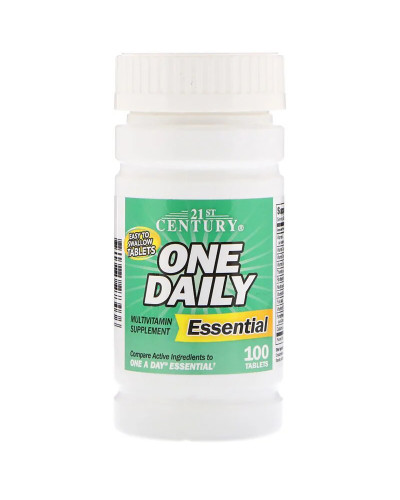 Щоденні мультивітаміни, One Daily, Essential, 21st Century, 100 таблеток