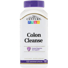 Очищение Кишечника, Colon cleanse, 21st Century, 120 вегетарианских капсул