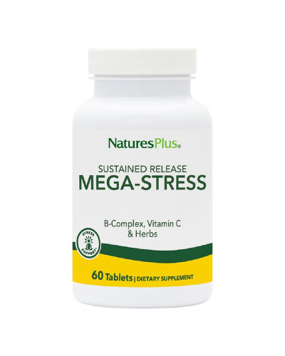 Комплекс для Борьбы со Стрессом и Поддержания Энергии, Mega-Stress, Natures Plus, 60 таблеток