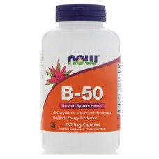 Комплекс B-50, Now Foods, 250 Вегетарианских Капсул
