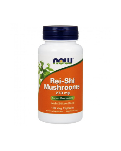 Грибы Рейши, 270 мг, Rei-Shi Mushrooms, Now Foods,100 вегетарианских капсул
