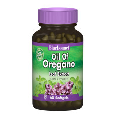 Экстракт из Листьев Орегано, Bluebonnet Nutrition, 60 желатиновых капсул