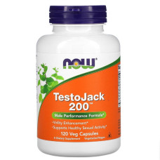 Репродуктивное Здоровье Мужчин ТестоДжек, TestoJack 200, Now Foods, 120 Капсул