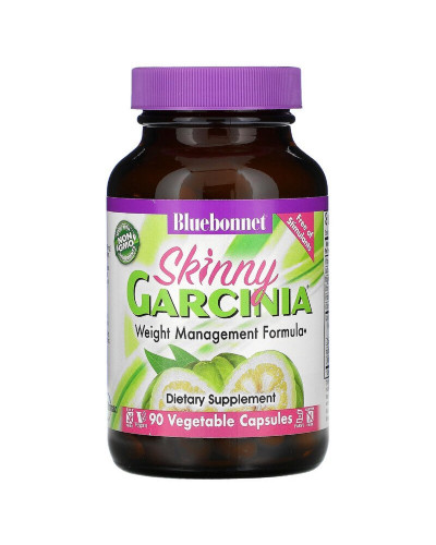 Комплекс Для Контроля Веса, Skinny Garcinia Weight Management Formula, Bluebonnet Nutrition, 90 растительных капсул