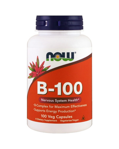 Комплекс B-100, Now Foods, 100 Вегетаріанських Капсул