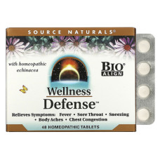 Защита Иммунитета, Wellness Defense, Source Naturals, 48 таблеток