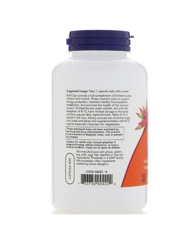 Комплекс B-50, Now Foods, 250 Вегетарианских Капсул