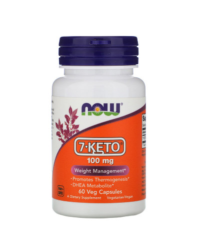 7-KETO (Дегидроэпиандростерон), 100 мг, Now Foods, 60 вегетарианских капсул