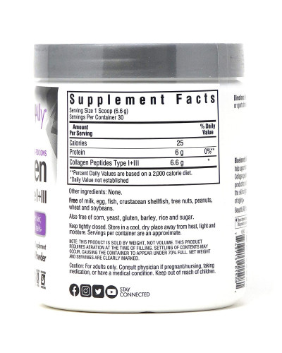 Коллаген 1 и 3 типа, Beautiful Ally, Bluebonnet Nutrition, Collagen Type I + III, порошок 198 г Коллаген 1 и 3 типа, Beautiful Ally, Bluebonnet Nutrition, Collagen Type I + III, порошок 198 г