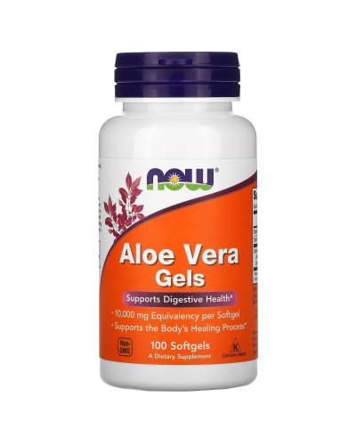 Алое Вера, Now Foods, 100 желатиновых капсул