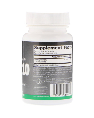 Коэнзим Q10, 30 мг, Co-Q10, Jarrow Formulas, 150 капсул Коэнзим Q10, 30 мг, Co-Q10, Jarrow Formulas, 150 капсул