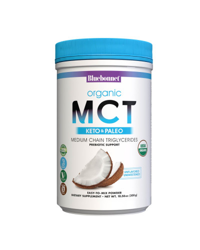 MCT Органический порошок из кокосового ореха, Bluebonnet Nutrition, 300 гр