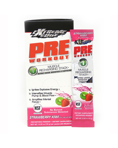 Предтренировочная формула с кофеином, Extreme Edge, Bluebonnet Nutrition, 20 пакетиков