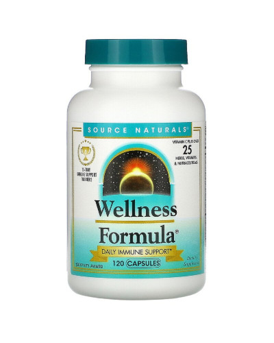 Защитный иммунный комплекс, Source Naturals, Wellness Formula, 120 растительных  капсул