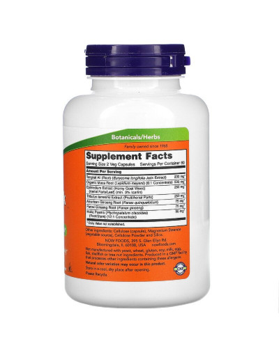 Репродуктивне Здоров'я Чоловіків ТестоДжек, TestoJack 200, Now Foods, 120 Капсул