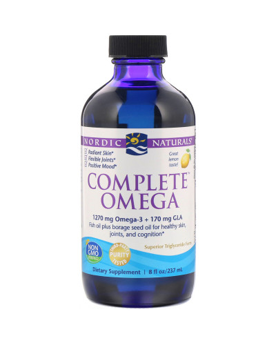 Омега Комплекс с Лимоном, Nordic Naturals, Complete Omega, 237 мл