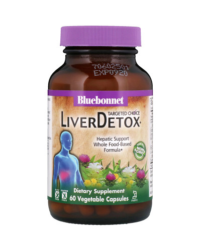 Комплекс для Детоксикации Печени, Liver Detox, Targeted Choice, Bluebonnet Nutrition, 60 вегетарианских капсул