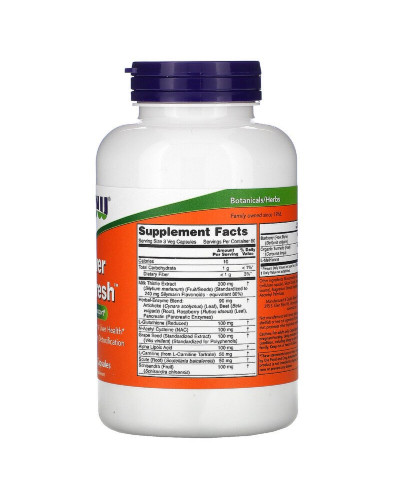 Витамины для обновления печени Liver Refresh, Now Foods, 180 Вегетарианских Капсул