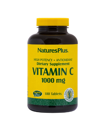 Вітамін C, Vitamin C, 1000 мг, Natures Plus, 180 таблеток