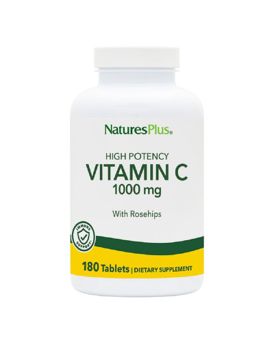 Вітамін C, Vitamin C, 1000 мг, Natures Plus, 180 таблеток