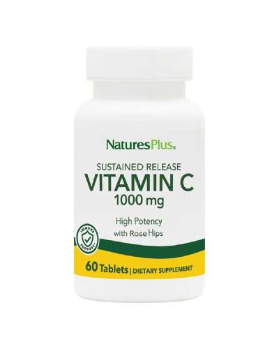 Вітамін С 1000мг, з уповільненим вивільненням, Natures Plus, 60 таблеток