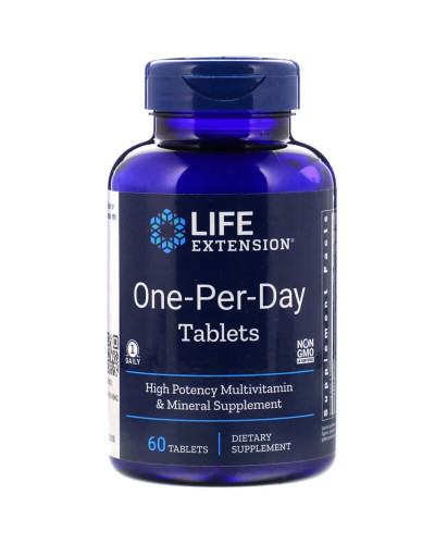 Мультивітаміни Одна в День, One-Per-Day, Life Extension, 60 таблеток