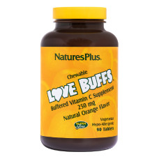 Буферный Витамин C, Love Buffs Vitamin C, 250 мг, Natures Plus, 90 жевательных таблеток