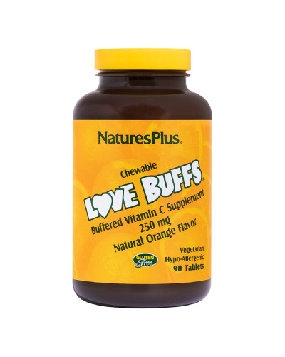Буферний Вітамін C, Love Buffs Vitamin C, 250 мг, Natures Plus, 90 жувальних таблеток