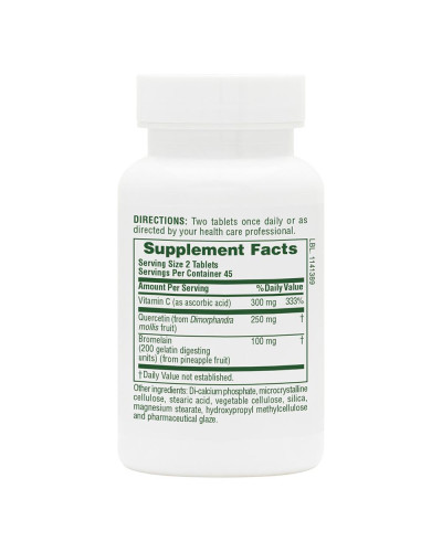 Кверцетин Плюс і Вітамін С, Quercetin Plus with Vitamin C Natures Plus, 90 таблеток